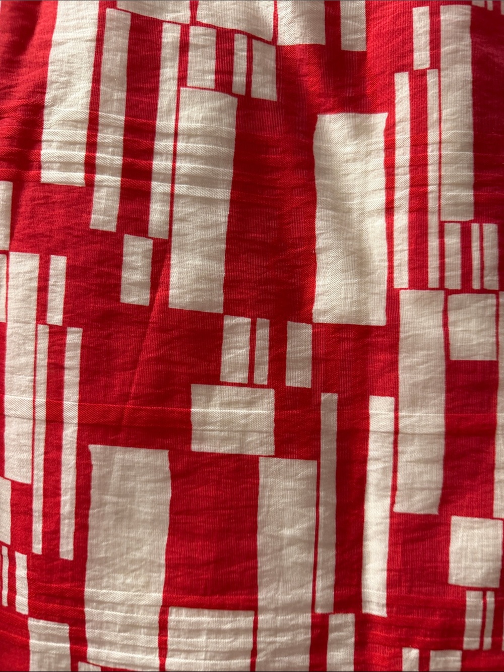 Red & Cream Ruffle Yoke Top - Picture 5 of 5